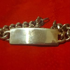 Vintage Sterling Silver Bracelet 8.25"